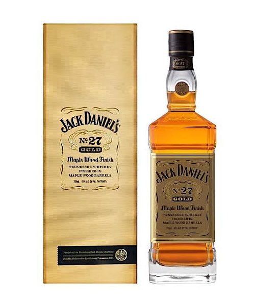 Jack Daniels No. 27 Gold Maple Wood Finish Tennessee Whiskey